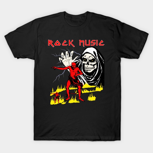 Rock Music Generic Music Band Heavy Metal 80s Very Cool T-Shirt by blueversion